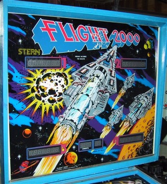 Flight 2000 Backglass, click for larger view